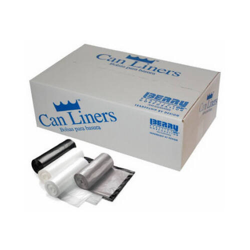 Trash Can Liners, White, 55-Gallons, 100-Ct.