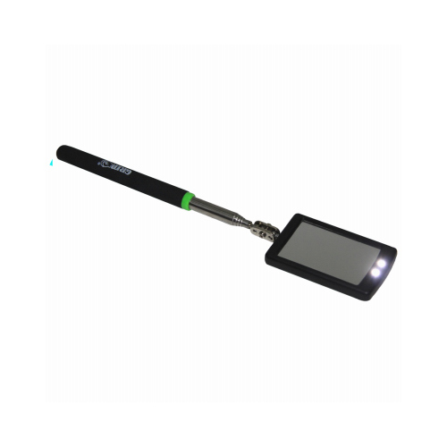 Grip on Tools 55117 Inspection Mirror, Movable Joint, Telescopic, LED Illumination, 1-1/2-In. x 2-1/2-In.