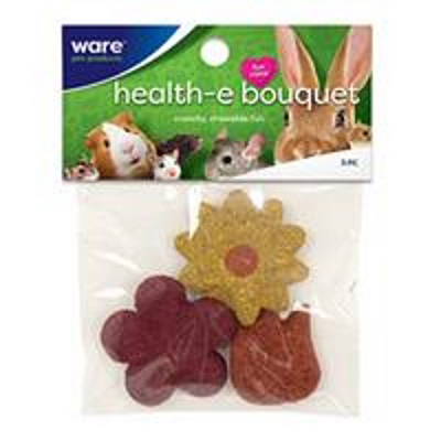 WARE MANUFACTURING INC 13079 Health-E-Bouquet, Chew Treat, Small Animals, 3-pc.