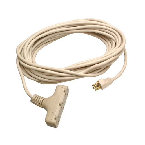 Master Electrician 02357ME 3-Outlet Extension Cord, 16/3 SJTW, Beige, 40-Ft.