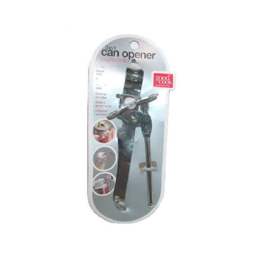 3-Way Can Opener, Triple Chrome Plated