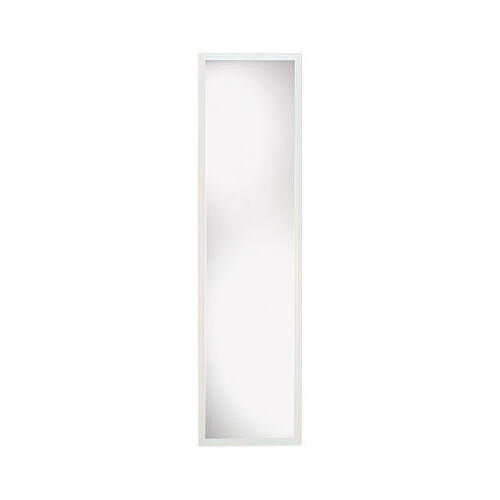 RENIN US LLC 20-6230-812WT-XCP10 Plain Edge Frame Door Mirror, White Finish, Rectangle Molded, 14 x 50-In. - pack of 10