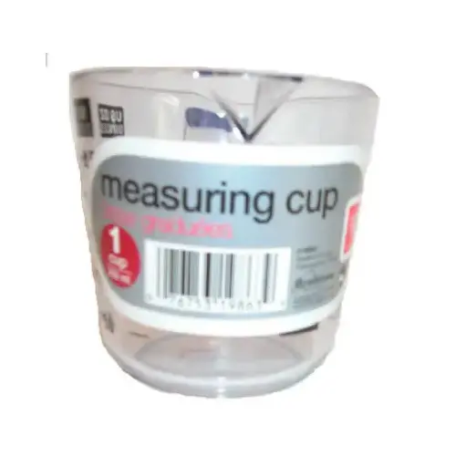 1-Cup High-Impact Clear Plastic Measuring Cup