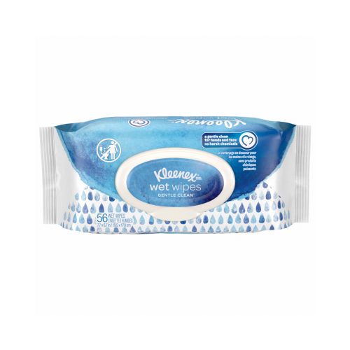 Kimberly-Clark 47779 Wet Wipes, 98% Purified Water, 56 Wipes Per Pack, 8 Flip-Top Pks.