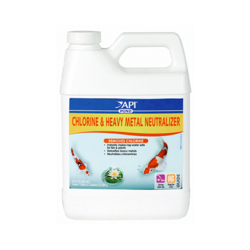 Chlorine & Heavy Metal Pond Water Neutralizer, 32-oz.
