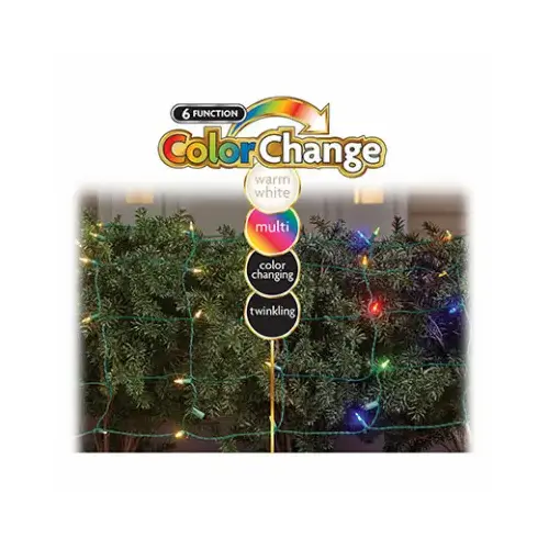 Staylit 6 Function Color Changing Net 100-Light Set
