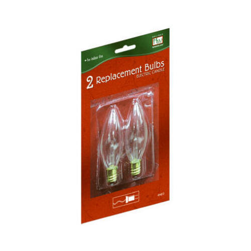 INLITEN LLC-IMPORT T-15-88 Replacement Bulbs For Electric Christmas Candle Pair