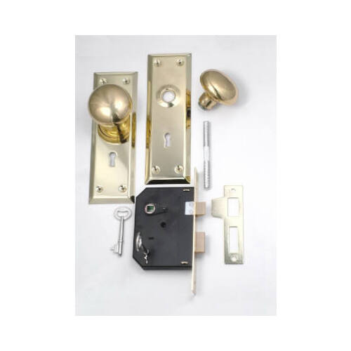 BELWITH PRODUCTS LLC 1129 Brass Cabinet Knob/ Mortise Lock