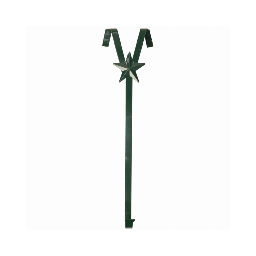 PANACEA 36360 Adjustable Wreath Hanger, No-Swing, Green