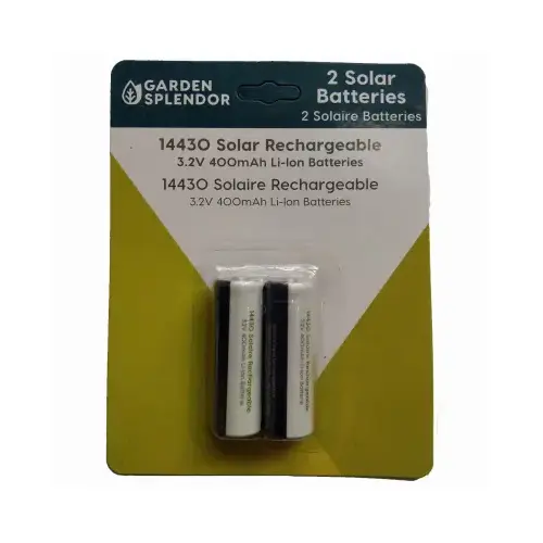 Solar Rechargeable Batteries, 14430 Pair