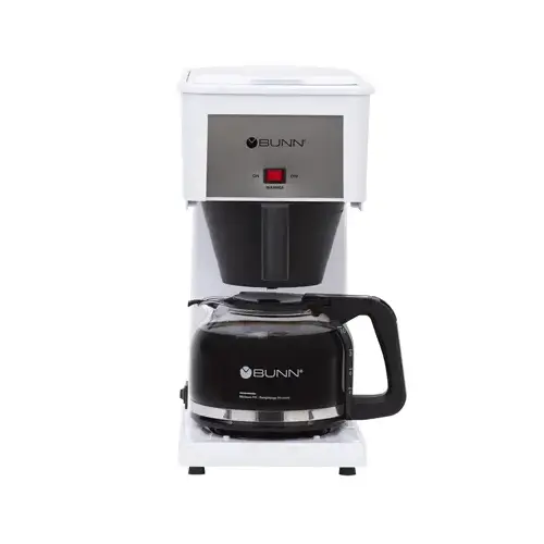 BUNN-O-MATIC GRW Speed Brew Coffee Maker, White, 10 Cups