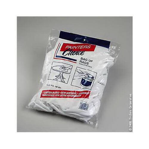 Bag of Unbleached White Rags, 1-Lb.