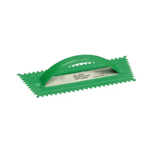 Marshalltown 16263 Tile Trowel, Notched, Plastic, 3/8 x 5/16-In.