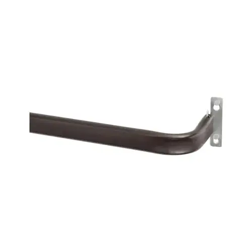 Kenney KN514 28 In. To 48 In. 1 In. Single Curtain Rod, Espresso