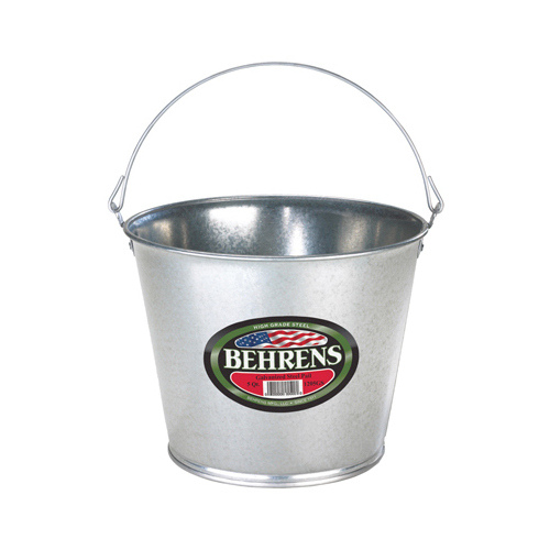 Galvanized Steel Pail, 5-Qt.