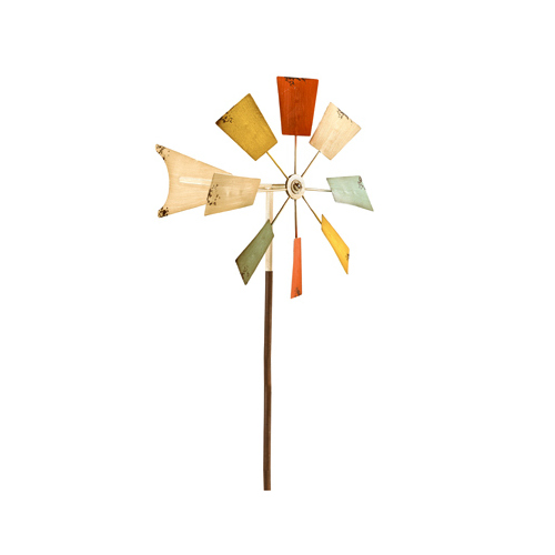 ALPINE KIY102MC Windmill Lawn Ornament, 52-In.