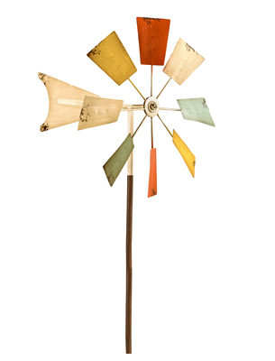 ALPINE KIY102MC Windmill Lawn Ornament, 52-In.