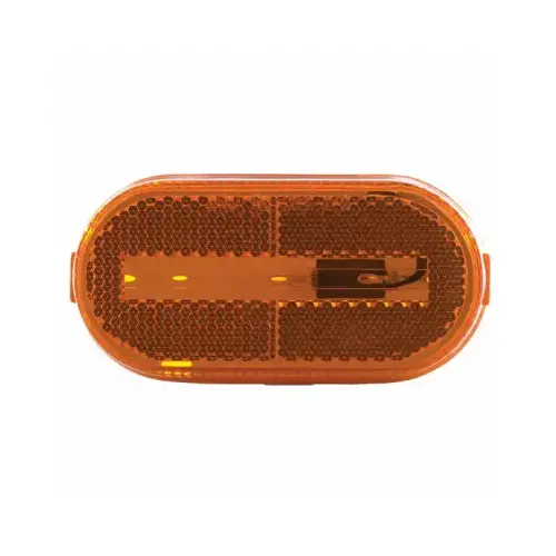 LED Trailer Clearance Light, Oval Amber, 4-1/8 x 2-In.