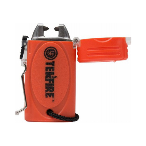 AMERICAN OUTDOOR BRANDS PRODUCTS CO 1142764-XCP6 Tekfire Pro Fuel-Free Lighter, Rechargeable, Orange - pack of 6