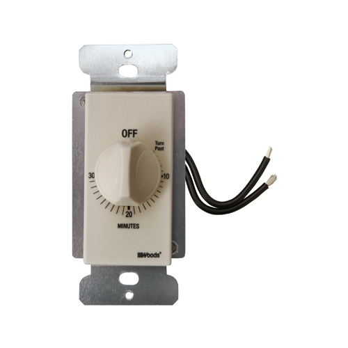 SOUTHWIRE/COLEMAN CABLE 59715WD In-Wall 30-Minute Switch Timer, Almond