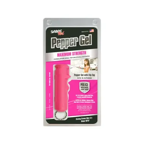 SECURITY EQUIPMENT CORPORATION F15-PUSG Maximum Strength Pepper Gel Spray, Pink Case, 0.54 oz.