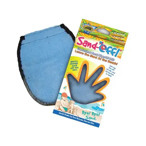 Sand Off Terrycloth Mitt, Blue
