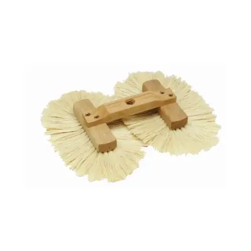 Crows Foot Brush with White tampico fibers