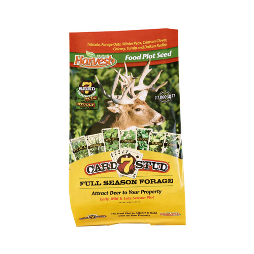 EVOLVED INDUSTRIES 73027 Food Plot Seed, 7Card Stud, 10Lbs.