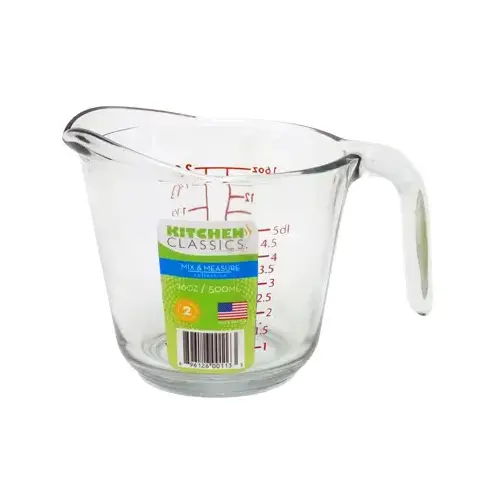 Measuring Cup, Tempered Glass, 16-oz.