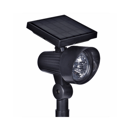 RIMPORTS LLC GL40250 LED Solar Spot Light, Black, 100 Lumens