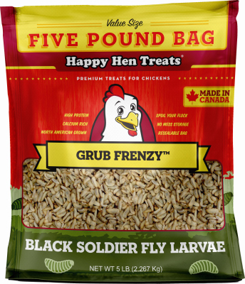 Happy Hen Treats 17002 Grub Frenzy Poultry Treats, 5-Lbs.