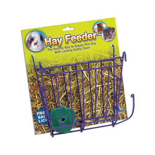 Hay Feeder With Salt Lick, Assorted Colors