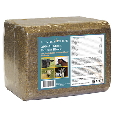 Prairie Pride 17575 All Stock Block, 20-Percent, 33-Lb.