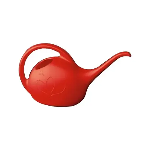 Indoor Watering Can, Red Plastic, 1/2-Gallon