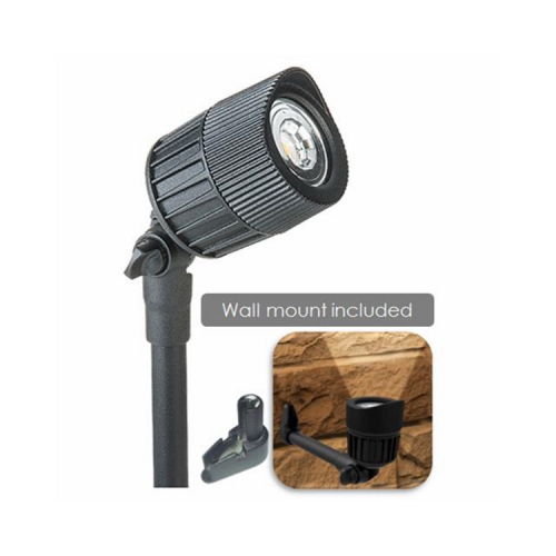 LED Micro Spot Light, Black Finish With Glass Lens, 360 Lumens, 7-Watt