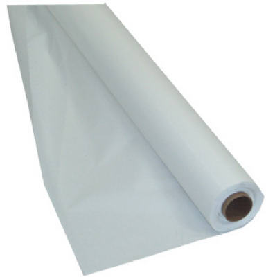 CREATIVE CONVERTING 013019 Plastic Table Cover Roll, White, 40 In. x 100 Ft.