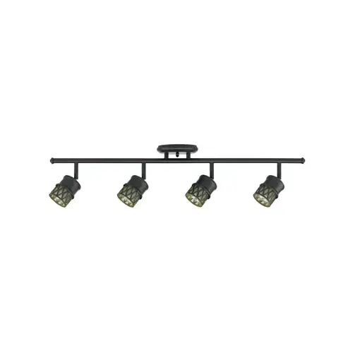 Globe Electric 64000012 4-Light Halogen Track Lighting, Oil-Rubbed Bronze