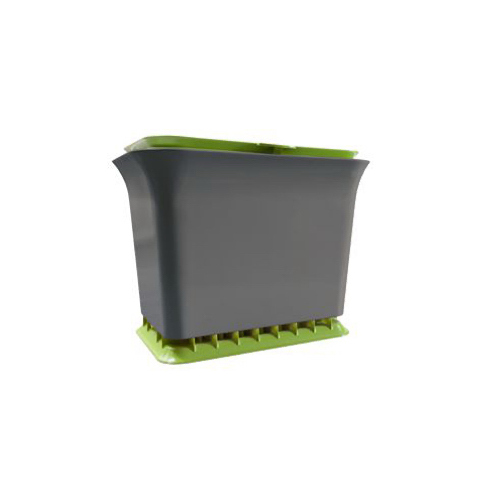 FC BRANDS LLC FC11301-GS Fresh Air Kitchen Compost Collector, Green Slate, 1.5-Gals.