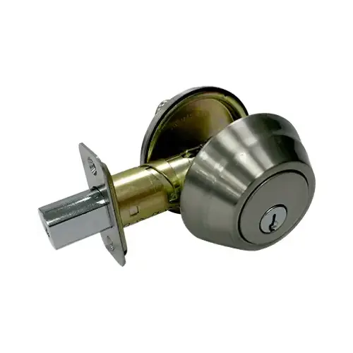 Wavelet Single-Cylinder Deadbolt, Satin Nickel