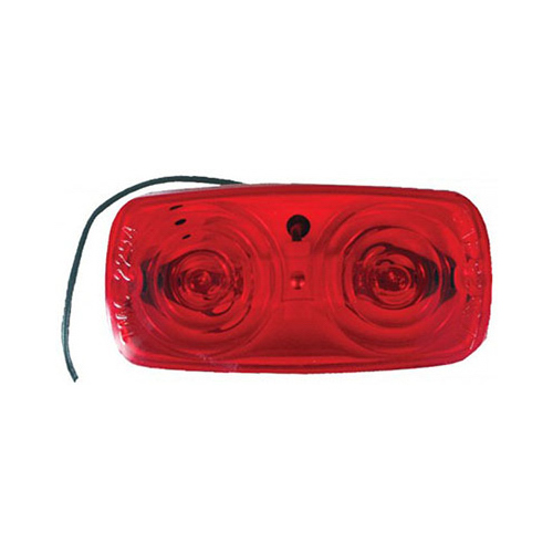 URIAH PRODUCTS UL903001 LED Marker Light, Red Bulls Eye With White Base, 4 x 2-In.