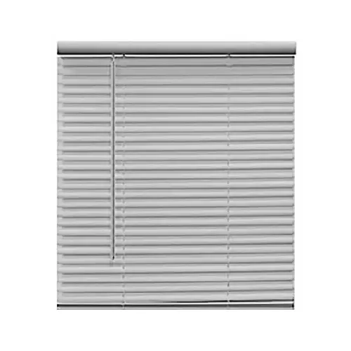 Nien Made 2964LFC Cordless PVC Light Filtering Mini Blinds, White, 1 In. Slats, 29 x 64 In.