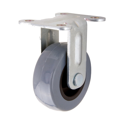 TPR Rigid Plate Caster, 2-In.