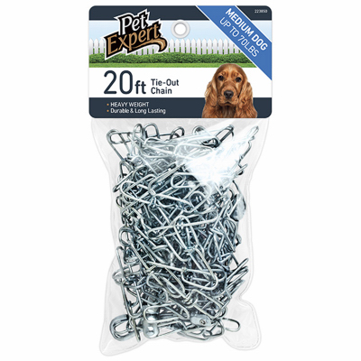 Pet Expert PE223850 Tie Out Chain, Heavy-Duty, 20-Ft.