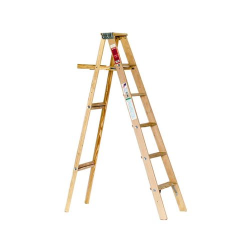 Wood Step Ladder, Type III, 6-Ft.