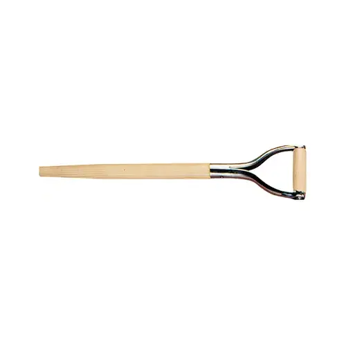 Shovel Replacement Handle, Wood, D-Grip, 25-In.