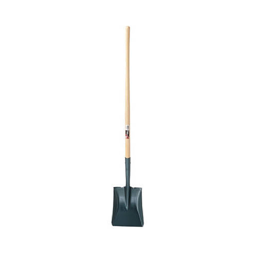 Long-Handle Square-Point Shovel With Lacquered Handle