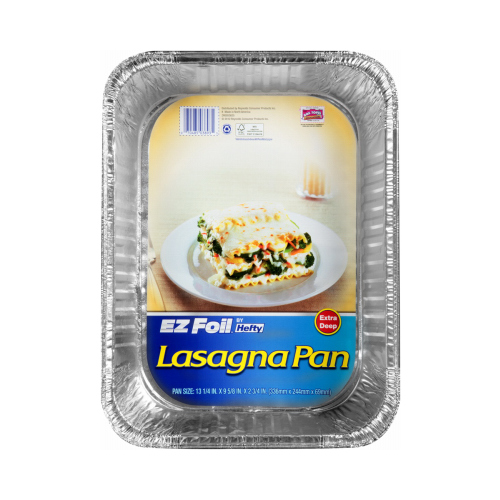 EZ FOIL/REYNOLDS 00ZR38930000 EZ Foil Lasagna Pan With Lid, Non-Stick, 14 x 10 x 3-In.