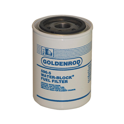 DL 596-5 Goldenrod Fuel Filter, 12 gpm, For: 596 Model 10 micron Fuel Filter