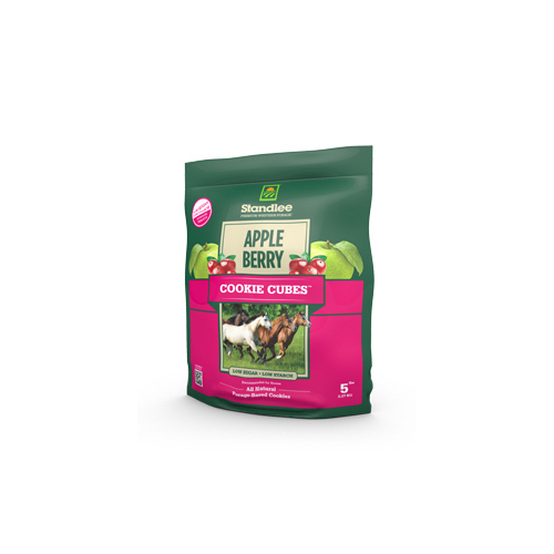 STANDLEE PREMIUM PRODUCTS LLC 1585-41008-0-0 Apple Berry Cookie Cube Horse Treats 5-lbs