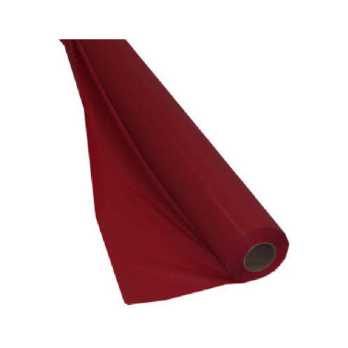 CREATIVE CONVERTING 011131 Plastic Table Cover Roll, Red, 40 In. x 100 Ft.